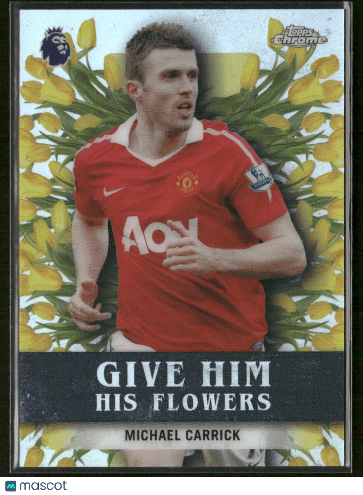 2026 Topps Chrome Premier League Give Him His Flowers Michael Carrick HF - 20 SSPSports Cards Main image
