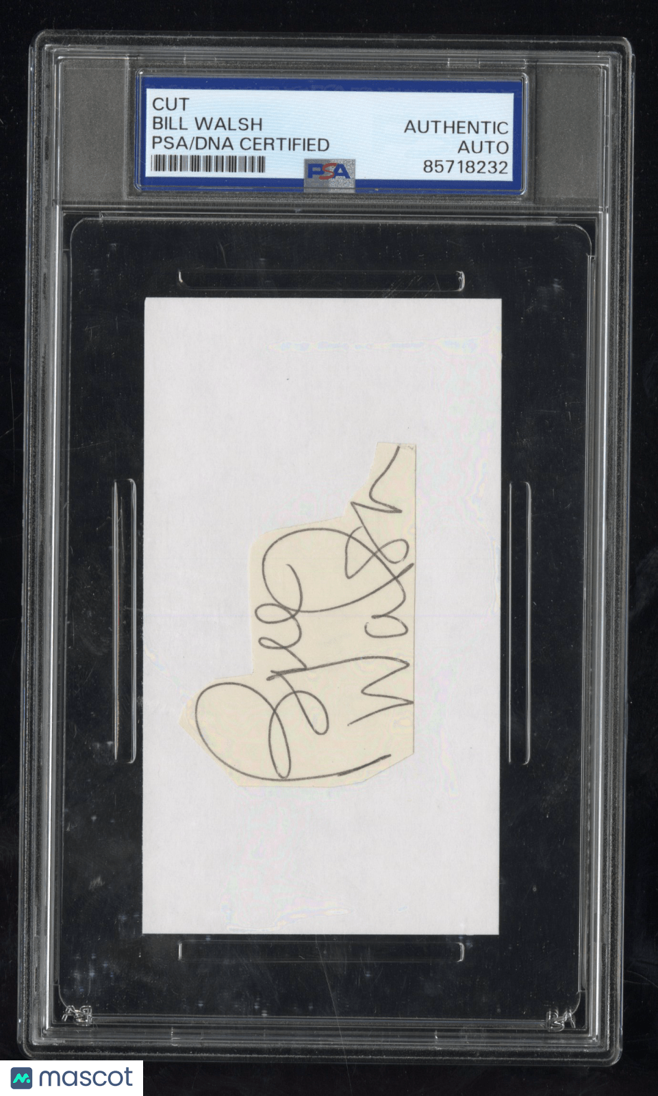 Bill Walsh Cut Signature Auto PSA DNA AuthenticGraded Sports Cards