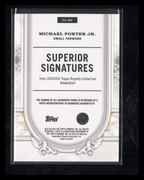 2023 - 24 Topps Royalty Michael Porter Jr. SS - MP Superior Auto Gold 05/10Sports Cards