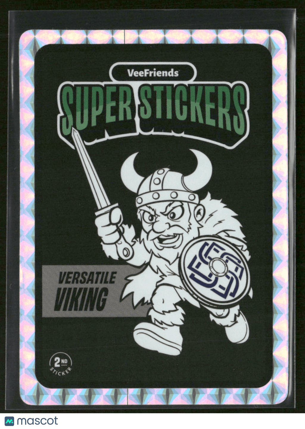 2025 VeeFriends SuperStickers Manga Series Versatile Viking Black And White SPNon - Sports Cards