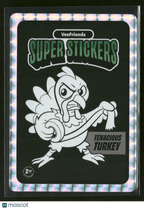 2025 VeeFriends Super Stickers Manga Series Tenacious Turkey Black And White SPNon - Sports Cards