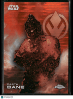 2025 Topps Chrome Star Wars Darth Bane Orange Pulsar Refractor 03/25 113Non - Sports Cards