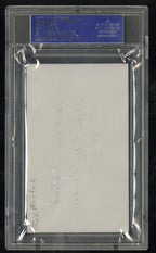 Frank Mestnik Hand Signed Index Card PSA DNA AuthenticGraded Sports Cards