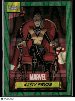 2024 Topps Chrome Marvel Kitty Pryde 27/99 Green RayWave Refractor 95Non - Sports Cards