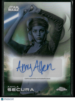 2025 Topps Chrome Star Wars Aayla Secura/Amy Allen Refractor Auto A - AMNon - Sports Cards