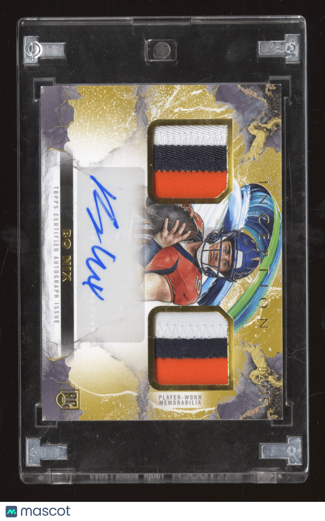 2024 Topps Inception Bo Nix FRA - BA Gold Auto RC RelicSports Cards