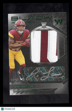 2025 Panini Black Football Jaylin Lane RKPA - JLE Rookie Patch Auto Emerald 14/25Sports Cards