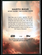 2025 Topps Chrome Star Wars Darth Bane Orange Pulsar Refractor 03/25 113Non - Sports Cards