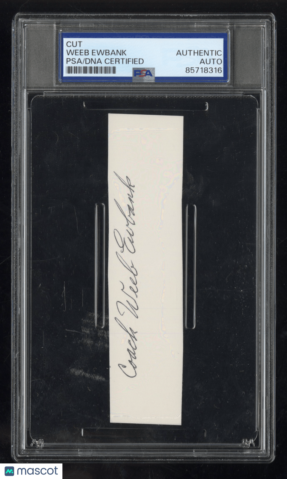 Weeb Ewbank Cut Signature Auto PSA DNA AuthenticGraded Sports Cards
