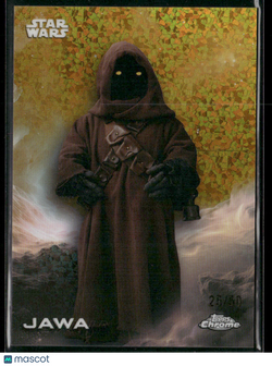 2025 Topps Chrome Star Wars Jawa Gold Mini-Diamond Refractor 25/50 #125
