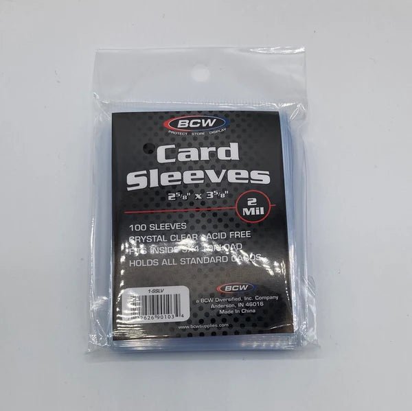 BCW Trading Card Sleeves (100) 2 Mil | Clear Sleeves for Standard Cards
