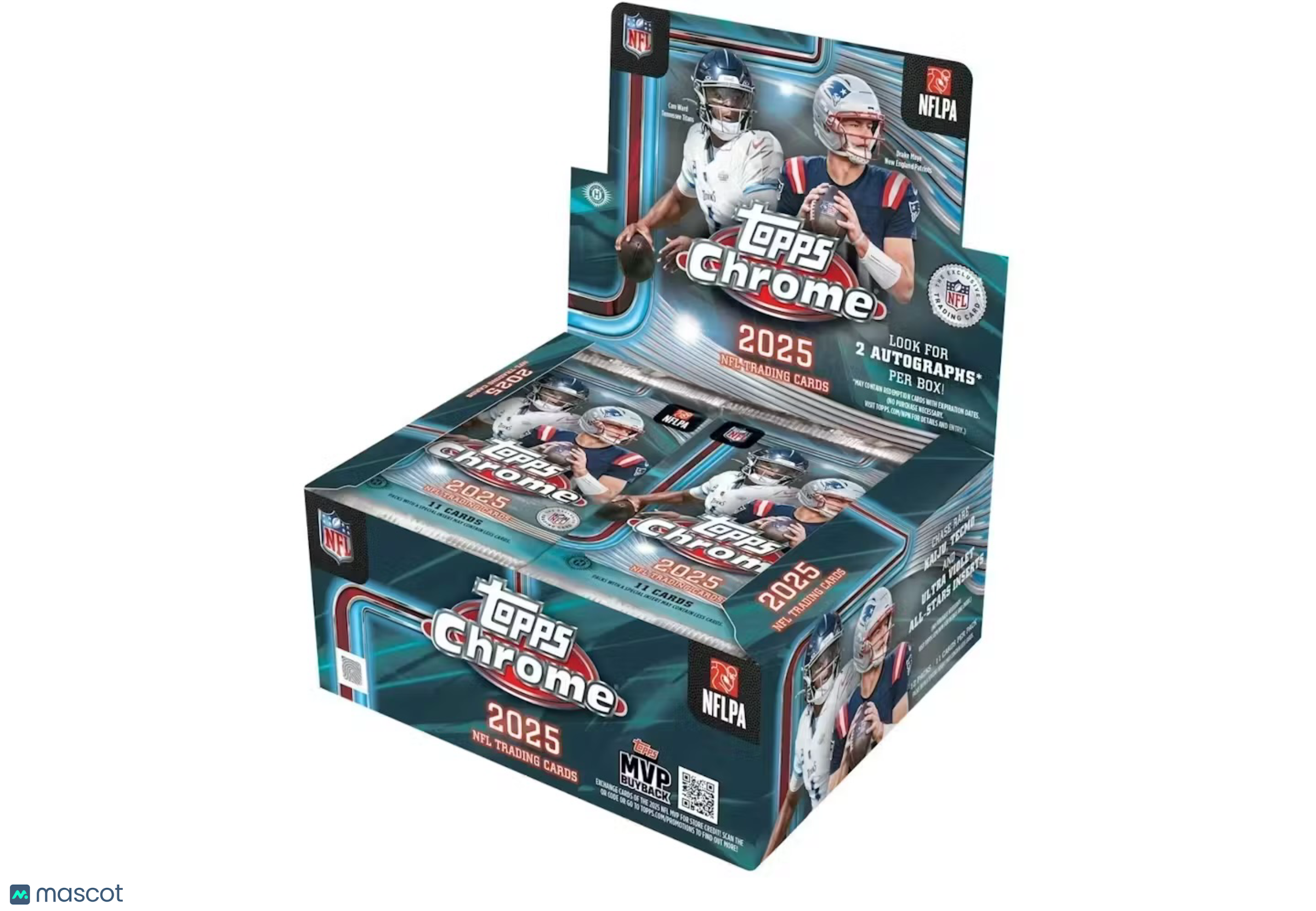 2025 Topps Chrome Football Jumbo Box Football Box Main image