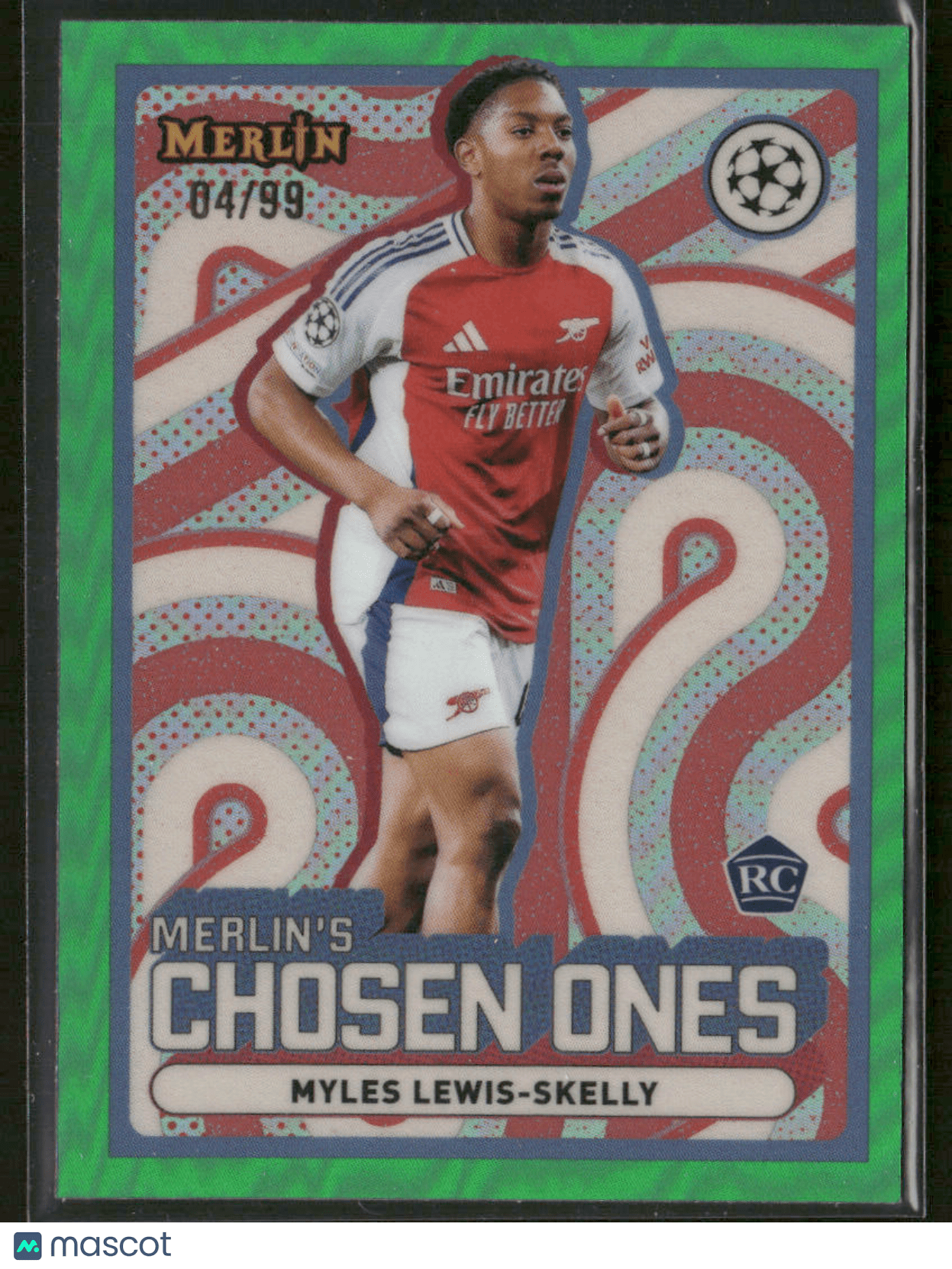 2024 - 25 Topps Merlin Chosen Ones Myles Lewis - Skelly MC - 1 Green RC Rookie 04/99Sports Cards