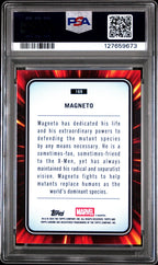 2025 Topps Chrome Marvel Magneto 23/25 Orange Lava Refractor 169 PSA 7Graded Non - Sports Cards