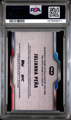 2025 Topps Chrome UFC Julianna Pena CVA - JU Veteran Auto PSA 9Graded Sports Cards