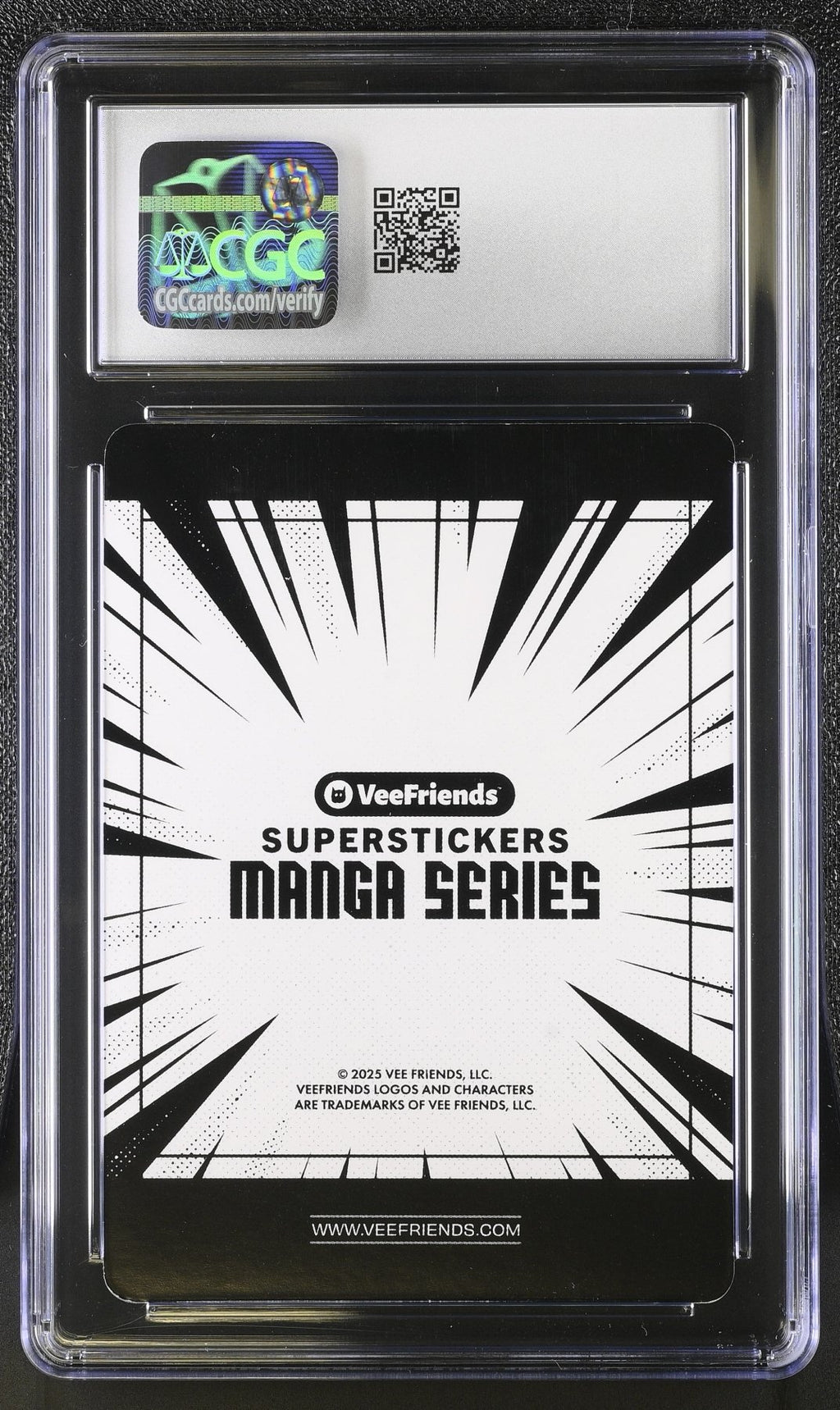 2025 Veefriends Super Stickers: Manga Hungry Hammerhead Black & White CGC 8Graded Non - Sports Cards