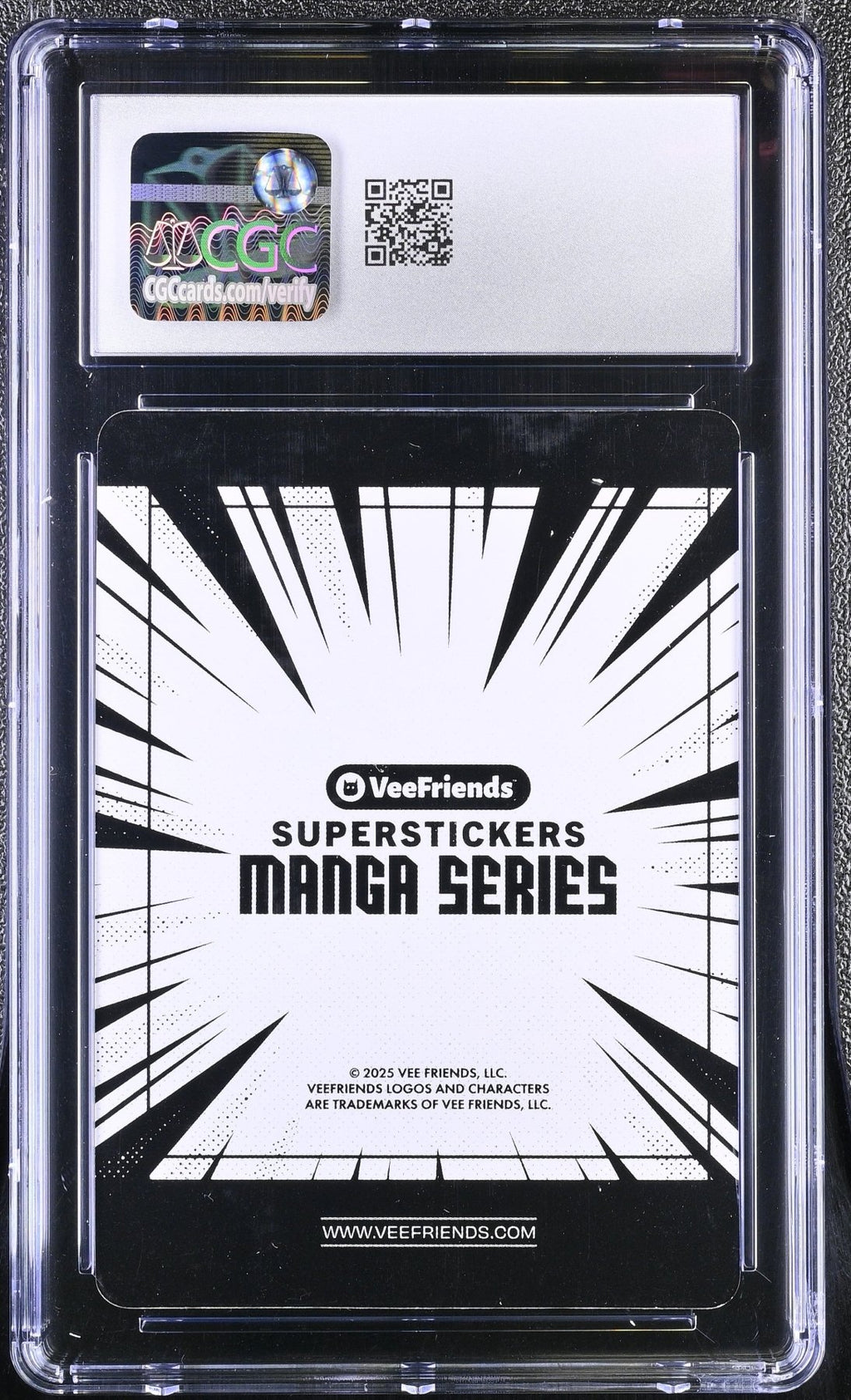 2025 Veefriends Super Stickers: Manga Gracious Grizzly Bear CGC 9Graded Sports Cards