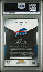 2025 Panini Black Josh Allen 20 Sapphire 19/50 PSA 7Graded Sports Cards
