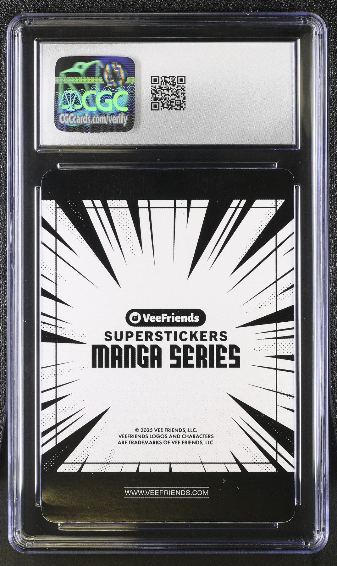 2025 Veefriends Super Stickers: Manga Helpful Hippo Black & White CGC 7.5Graded Non - Sports Cards