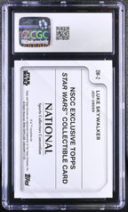 2025 Topps Chrome Star Wars The National Luke Skywalker SW - 2 Refractor CGC 8Graded Sports Cards