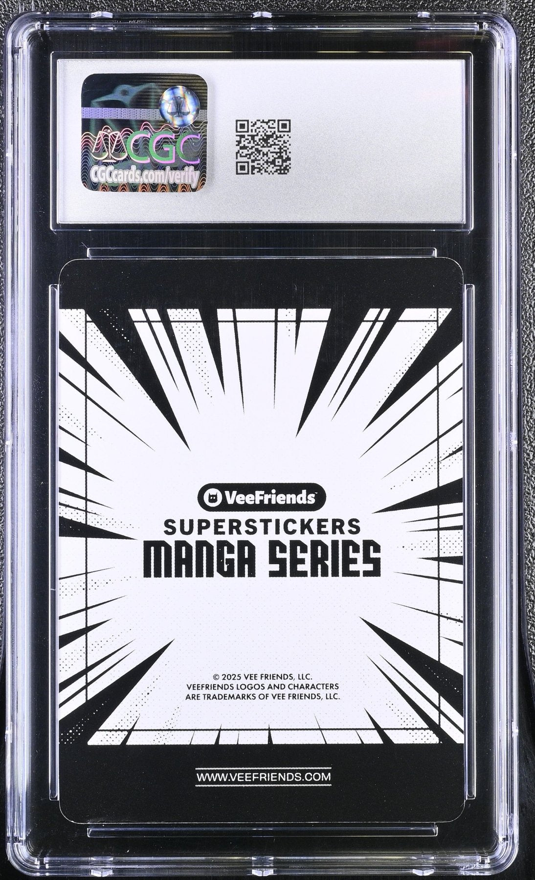 2025 Veefriends Super Stickers: Manga Kind Warrior Black & White CGC 8.5 Secondary image