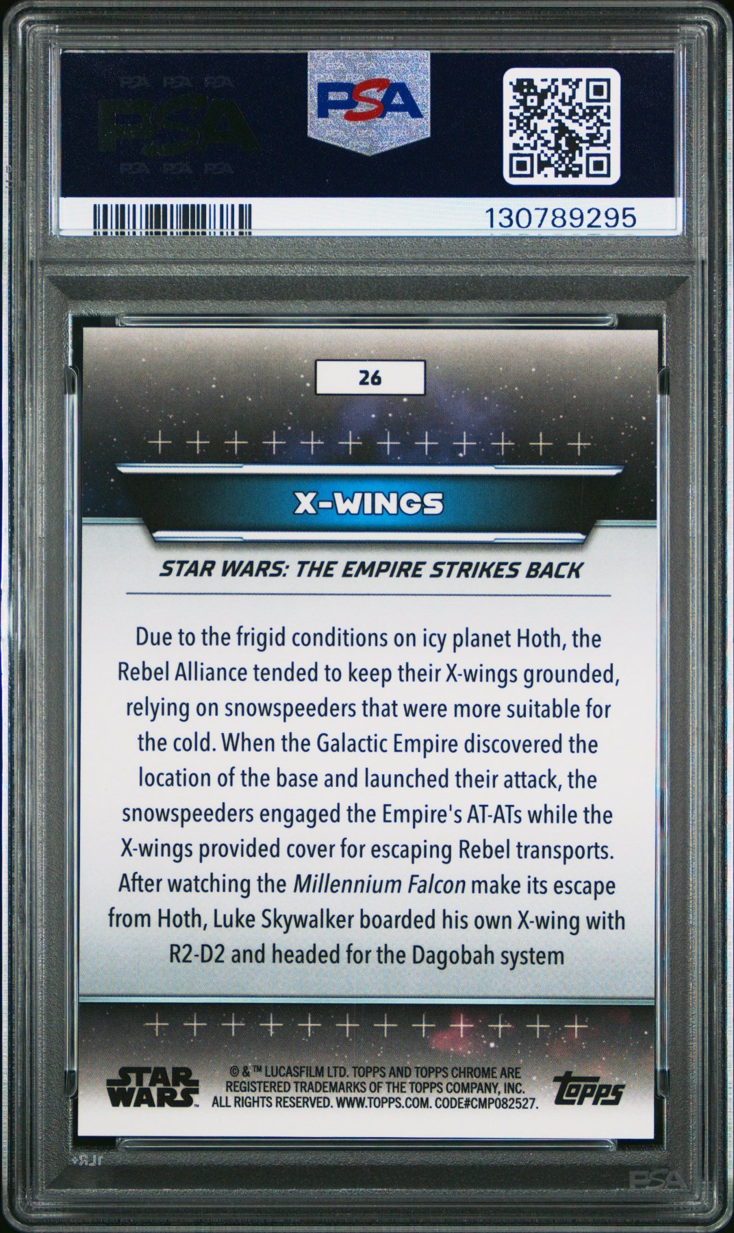 2024 Topps Star Wars Hyperspace X - Wings Black Hyperlanes 04/10 26 PSA 10Graded Non - Sports Cards