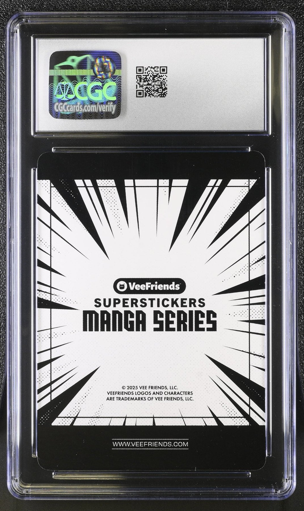 2025 Veefriends Super Stickers: Manga Amped Aye Aye Black & White CGC 8.5Graded Non - Sports Cards