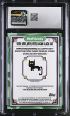 2025 Topps Veefriends Chrome VVVV Lucky Black Cat White Eyes 3 CGC 10Graded Non - Sports Cards