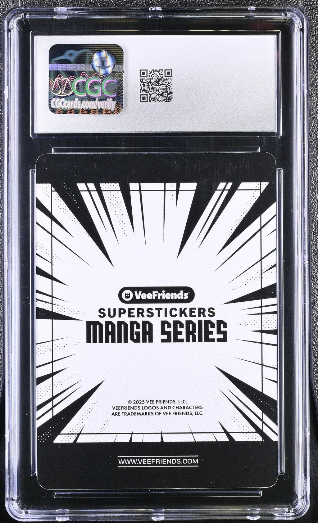 2025 Veefriends Super Stickers: Manga Willful Wizard Purple Splash /55 CGC 9Non - Sports Cards