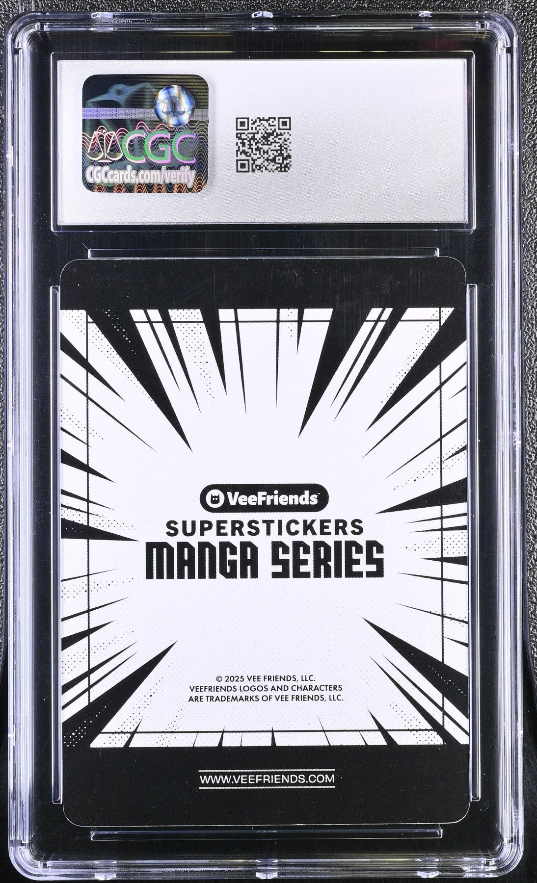 2025 Veefriends Super Stickers: Manga Willful Wizard Purple Splash /55 CGC 9Non - Sports Cards