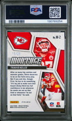 2024 Panini Mosaic Montage Travis Kelce M - 2 White Mosaic 15/25 PSA 10Graded Sports Cards