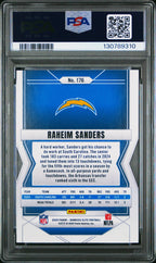 2025 Panini Donruss Elite Raheim Sanders 176 Blue RC Rookie 56/75 PSA 8Graded Sports Cards