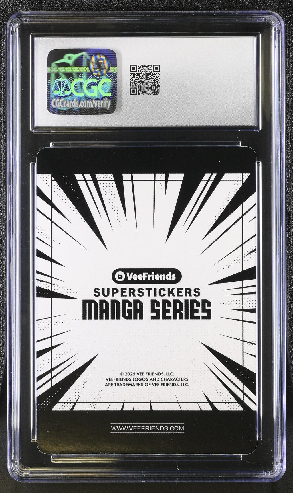 2025 Veefriends Super Stickers: Manga Kindred Kangaroo Black & White CGC 8Graded Non - Sports Cards