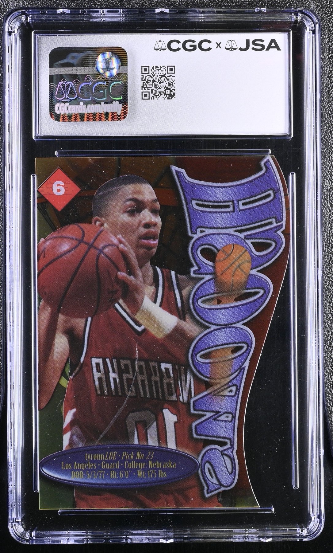 1998-99 Collector's Edge Impulse Rookie Tyronn Lue Auto Swoosh CGC Authentic Secondary image