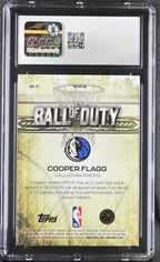 2025 - 26 Topps Chrome Cooper Flagg BD - 21 Refractor Ball of Duty CGC 10Graded Sports Cards