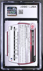 2023 Bowman Cam Collier BCP - 125 Hand Signed Auto 1st Bowman CGC 10 Auto 8Graded Sports Cards