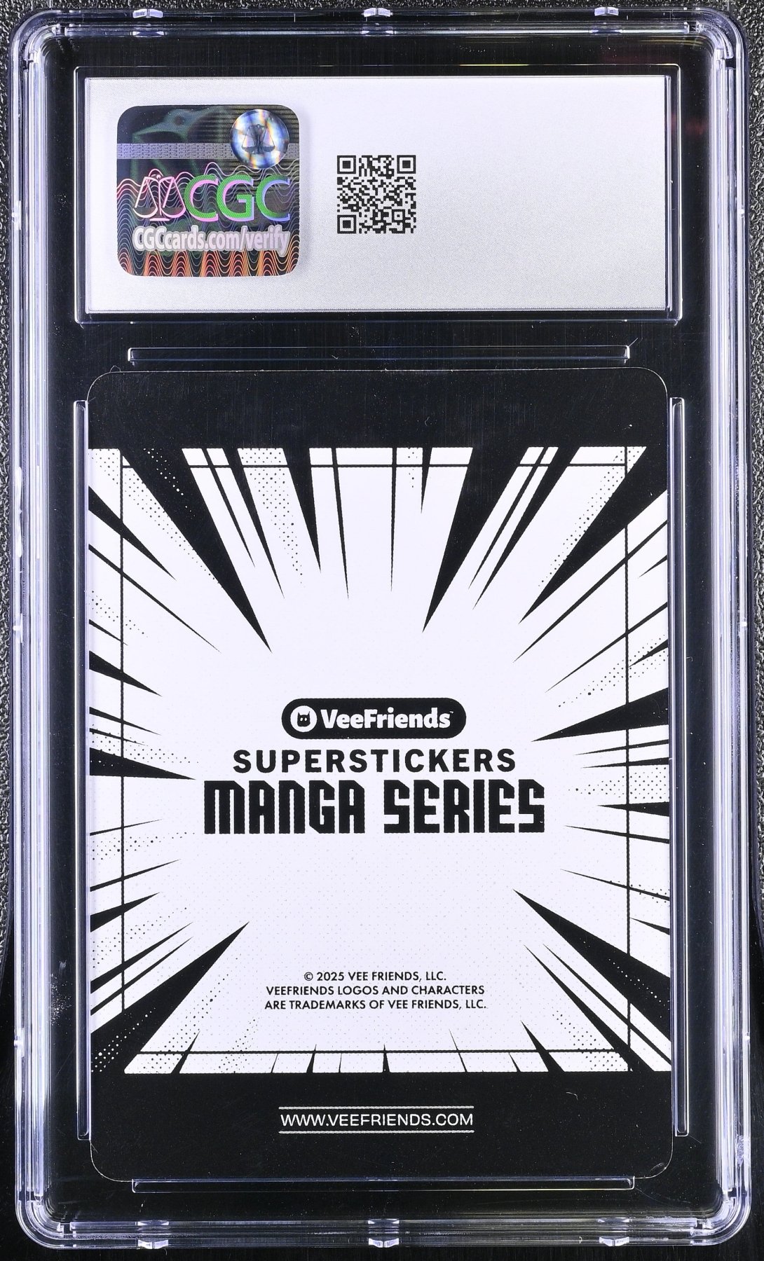 2025 VeeFriends Super Stickers Manga Series Decisive Duck Black & White CGC 8Graded Sports Cards