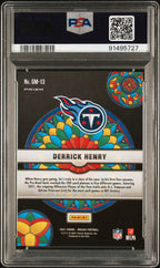 2021 Panini Mosaic Glass Mosaic Derrick Henry #GM-13 SSP PSA 10