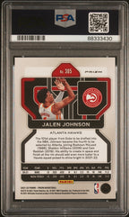 2021-22 Panini Prizm Jalen Johnson #305 Green Prizm RC Rookie PSA 10