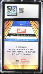 2025 Topps Marvel Chrome Kitty Pryde Marvel Anniversaries MA - 13 CGC 10Graded Non - Sports Cards