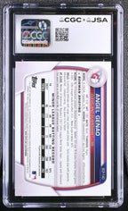 2023 Bowman Chrome Angel Genao BCP - 140 Hand Signed Auto CGC 8 Auto 10Graded Sports Cards