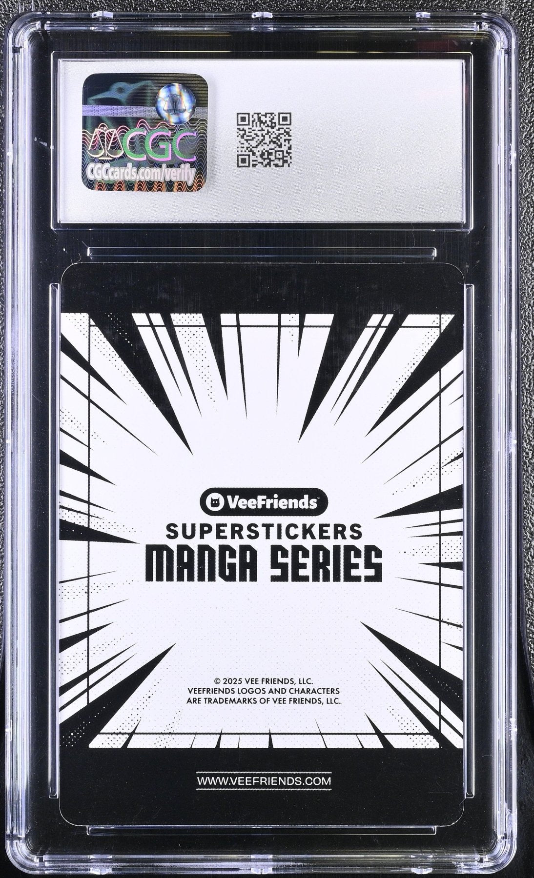 2025 Veefriends Super Stickers: Manga Consistent Cougar Blue Splash /299 CGC 9 Secondary image