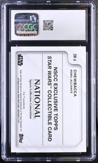 2025 Topps Chrome Star Wars The National Chewbacca SW - 6 Refractor CGC 9Graded Sports Cards
