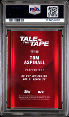 2025 Topps Chrome UFC Tale Of The Tape Tom Aspinall TTT - 30 Blue 146/150 PSA 10Graded Sports Cards