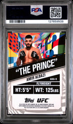 2025 Topps Chrome UFC AKA Amir Albazi AKA - 9 Gold Refractor 28/50 PSA 10Graded Sports Cards
