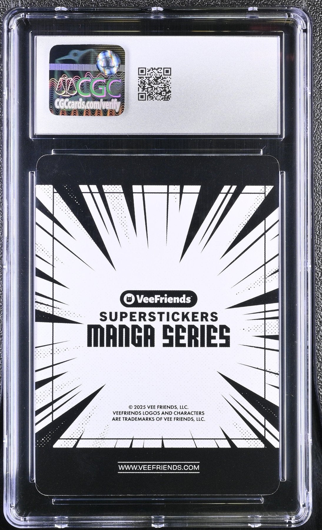 2025 Veefriends Super Stickers: Manga Tranquil Toad Black & White CGC 9 Secondary image