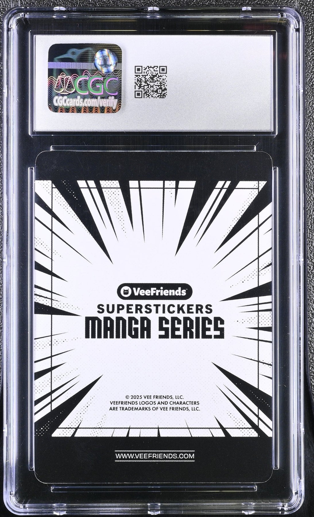 2025 Veefriends Super Stickers: Manga Tranquil Toad Black & White CGC 9Graded Sports Cards