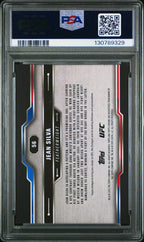 2025 Topps Chrome Sapphire UFC Jean Silva 56 Orange RC Rookie 10/25 PSA 8Graded Sports Cards