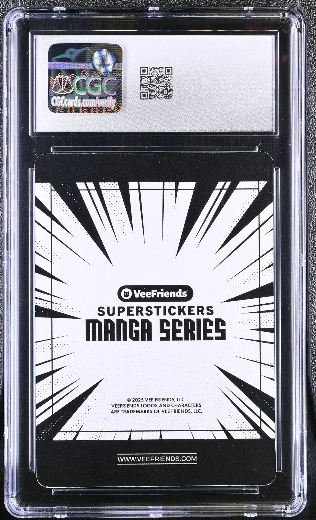 2025 Veefriends Super Stickers: Manga Gracious Grizzly Bear Black & White CGC 9 Secondary image