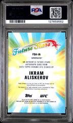 2025 Topps Chrome UFC Future Stars Auto Ikram Aliskerov SuperFractor 1/1 PSA 9Graded Sports Cards